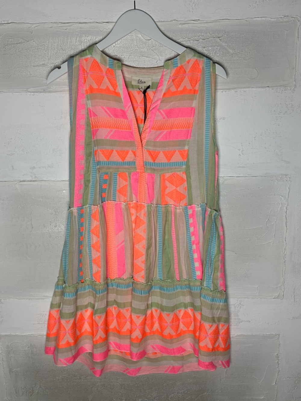Elan dress Aztec style. Neon colors. New w tags